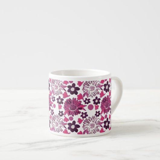 Uniek stijlvol patroon espresso kop (Voorkant rechts)