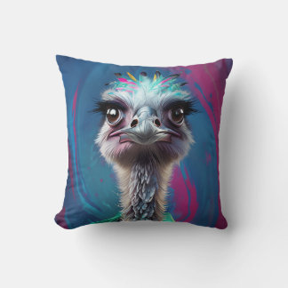 Uniek struisvogeldesign kussen