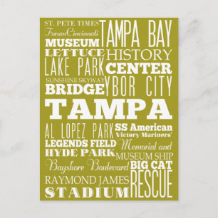 Uniek Tampa, Florida cadeau idee Briefkaart