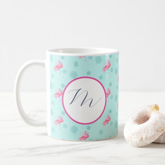 Uniek Tropical Christmas Mokken Monogram (Met donut)