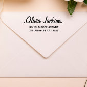 Uniek Typografie Script Bedrijf Retouradres Zelfinktende Stempel