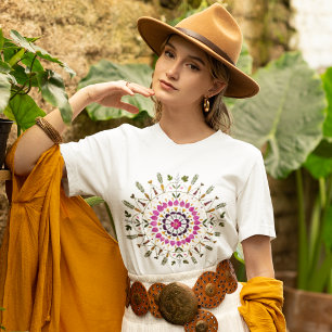 Uniek van Originele Geperste Bloem door S. Frigui T-shirt