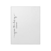 Uniek van zwart-witwasprogramma notitieblok (Gedraaid)