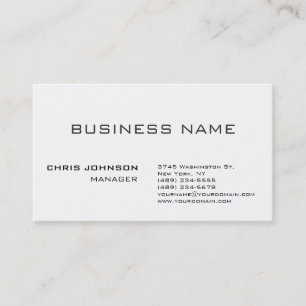 Uniek, verbluffend professioneel design visitekaar visitekaartje