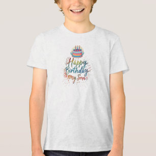"Uniek verjaardagscadeau idee - Happy Birthday mij Tri-Blend Shirt
