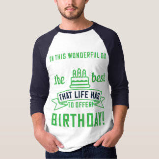 Uniek verjaardagscadeau idee! "Op deze prachtige d T-shirt