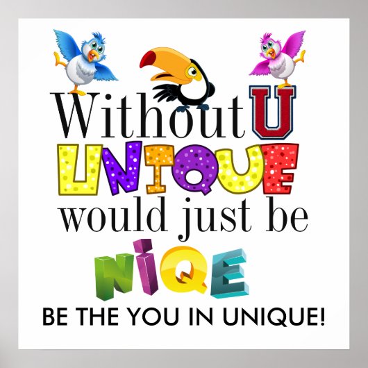 UNIEK VERTROUWEN U Poster (Voorkant)