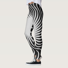 Uniek vormontwerp van een mooi zebrapatroon leggings