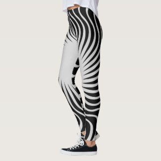 Uniek vormontwerp van een mooi zebrapatroon leggings