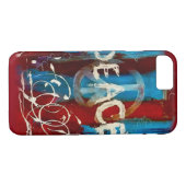Uniek vredesteken op een abstracte achtergrond Case-Mate iPhone case (Achterkant (Horizontaal))