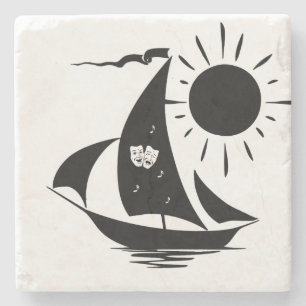 Uniek whimsical-ontwerp stenen onderzetter