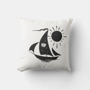 Uniek whimsical Theater Sailing Design Buitenkussen