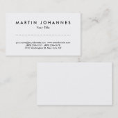 Uniek wit professioneel visitekaartje (Voorkant / Achterkant)