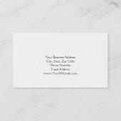 Uniek wit vierkant visitekaartje (Achterkant)