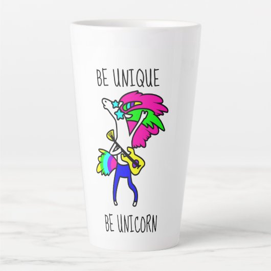Uniek zijn als Unicorn Latte Mok (Voorkant)