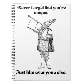 Uniek zoals iedereen notitieboek