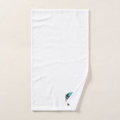 Uniek zwart design, stijlvol, modern bad handdoek (Handdoek)