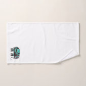 Uniek zwart design, stijlvol, modern bad handdoek (Handdoek)