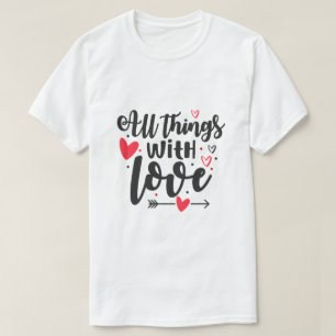Uniek zwart ontwerp voor rode liefhebbers t-shirt