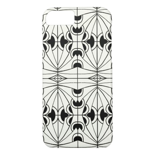 Uniek zwart-wit ontwerp Case-Mate iPhone case (Achterkant)