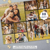 Unieke 10 Foto Collage Eenvoudig Zwart Legpuzzel