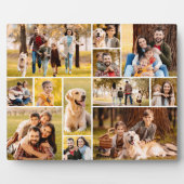 Unieke 12 foto collage minimalistisch eenvoudig fotoplaat (Voorkant)