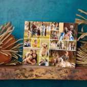 Unieke 12 foto collage minimalistisch eenvoudig fotoplaat (Zijkant)