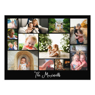 Unieke 12 fotocollage minimalistisch eenvoudig mon foto afdruk