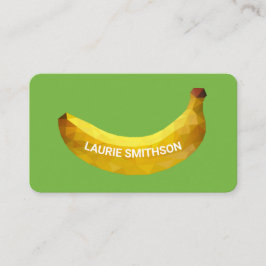Unieke 3D Banana Curved Typografie Visitekaartje