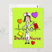 Unieke 3D-videokaart voor studentenverpleegkundige Briefkaart (Voorkant / Achterkant)