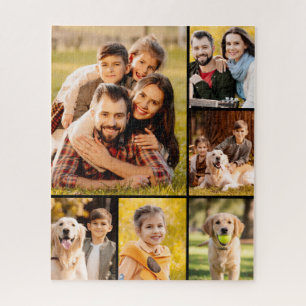 Unieke 6 foto collage minimalistisch eenvoudig legpuzzel