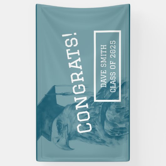 Unieke aangepaste afstudeerpartijbanner spandoek (Verticaal)