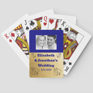 Unieke aangepaste bruiloft voor deck speelkaarten