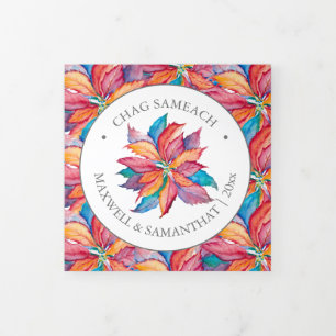 Unieke aangepaste foto Chanoeka Kaarten Roze