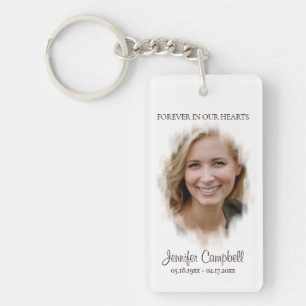 Unieke aangepaste Klassieke foto Memorial Sleutelhanger