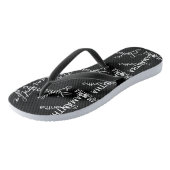 Unieke Aangepaste Naam Persoonlijk Teenslippers (Schuin)