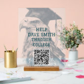 Unieke aangepaste QR-code Acrylteken Acryl Bord (Huwelijk)