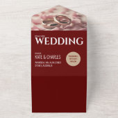 Unieke aangepaste tijdschriftstijl all in one uitnodiging (Buitenkant)