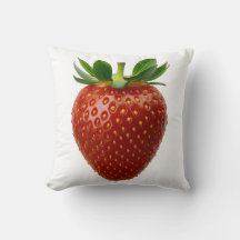 Unieke Aardbei Worp Kussen - Esthetisch Fruit D