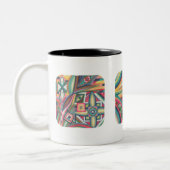 Unieke Abstracte Art Mok (Links)