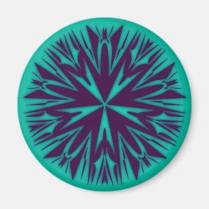 Unieke Abstracte Art Round Magnet Magneet