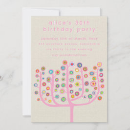 Unieke Abstracte Boom Schilderij Kunstenaar Kaart