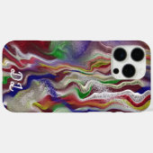 Unieke Abstracte gemarmerde vloeibare olieverf Case-Mate iPhone Case (Achterkant (horizontaal))