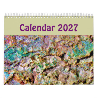 Unieke Abstracte Kunstkalender 2023 Achtergrond Kalender