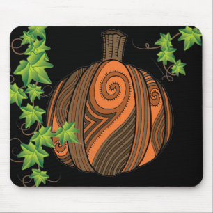 Unieke Abstracte pompoen Halloween Mousepad Muismat