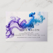 Unieke Abstracte Waterverf Modern Paarse Visitekaartje (Achterkant)