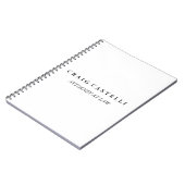 Unieke advocaat zwart wit bedrijf notitieboek (Linkerzijde)