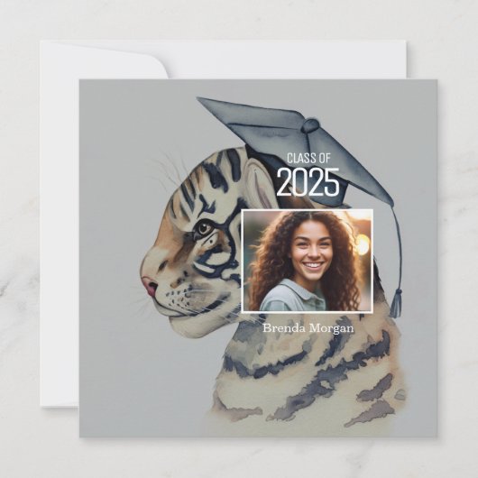 Unieke Afstuderen bedankkaart met foto (Voorkant)