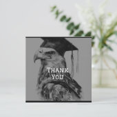 Unieke Afstuderen gepersonaliseerde bedankkaart (Staand voorkant)