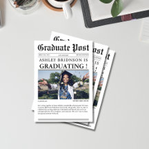 Unieke Afstuderen krant High School foto